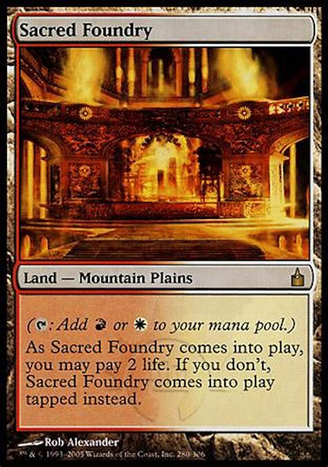 Magic The Gathering Ravnica City Of Guilds Single Sacred Foundry