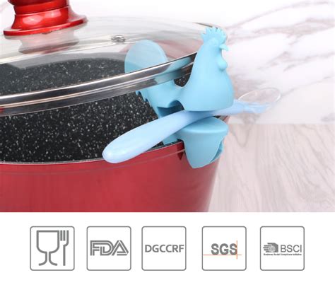 Silicone Pot Clip Spoon Rest Roost Spoon Holder Buy Pot Clipspoon