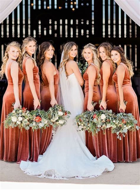 29 gorgeous wedding colors for 2019 with bridesmaid dresses wedding portrait poses bridesmaid