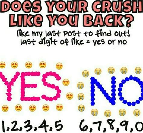 Yes My Crush Does Like Me Back How To Find Out Love Questions My Crush