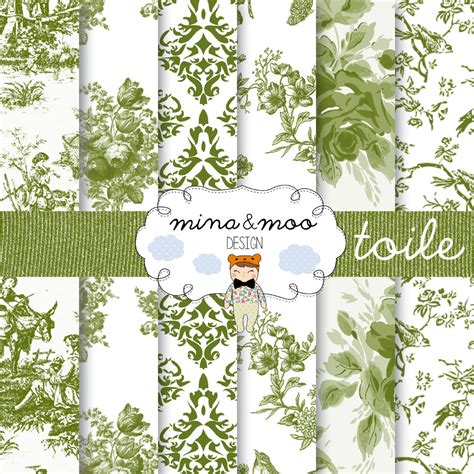 Toile in butterleigh by albany, £29 per roll, wallpaper direct. Toile Floral digital pattern, Digital scrapbook paper ...