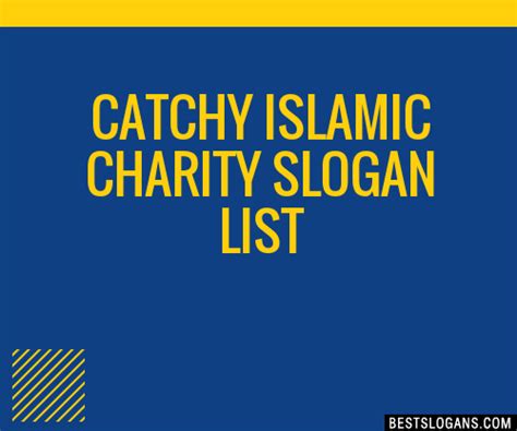100 Catchy Islamic Charity Slogans 2024 Generator Phrases And Taglines