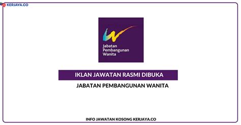 Jawatan kosong terkinijawatan kosong terkini pilihankerajaan. Jawatan Kosong Terkini Jabatan Pembangunan Wanita (JPW ...