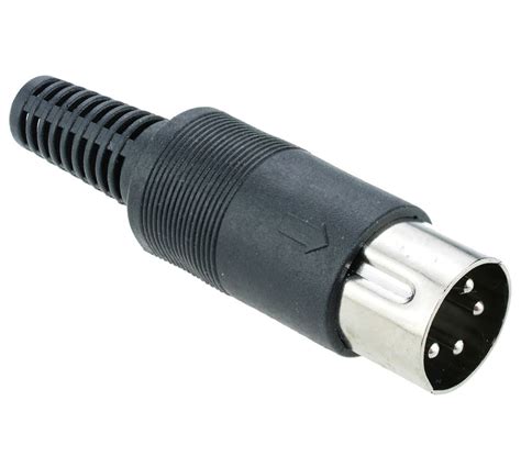 5 X 4 Pin Din Male Plug Connector Ebay