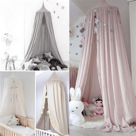 How do you choose a kids bed tent? New Kids Baby Bedcover Bed Canopy Mosquito Net Tent Cotton ...