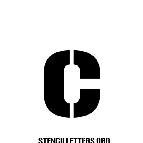 1970s Novelty Free Printable Letter Stencils With Outline Cutout