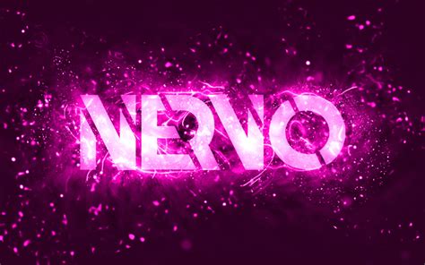 Download Wallpapers Nervo Purple Logo 4k Australian Djs Purple Neon