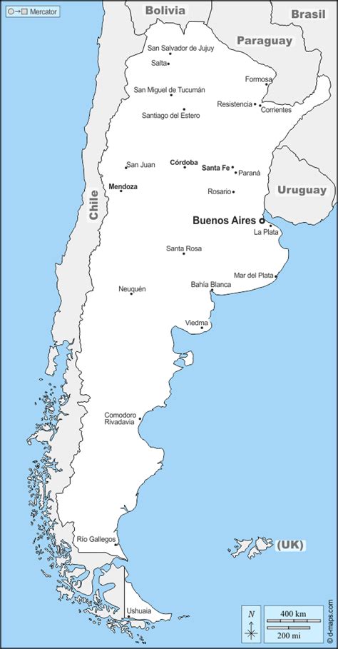 Mapa Politico Mudo De Argentina Tamano Completo Ex Images