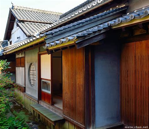 A shoji is a sliding panel that is made of translucent paper in a wooden frame. Traditional Japanese house, Circular window