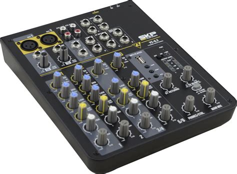 Mesa De Som Usb Profissional 6 Canais Skp Vz 6 2 Mixer Nfe R 449 49