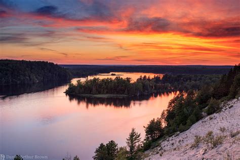 Sunset On The Au Sable National Scenic River From The Dune Overlook