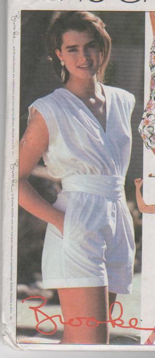 Modeled Brooke Shields Vintage Jumpsuit Dress