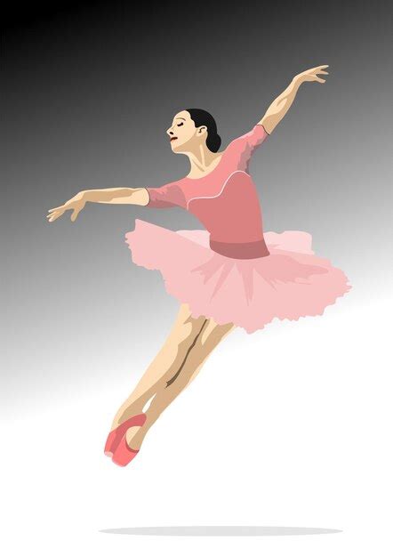 Premium Vector Classical Ballet Dancer Color Vector