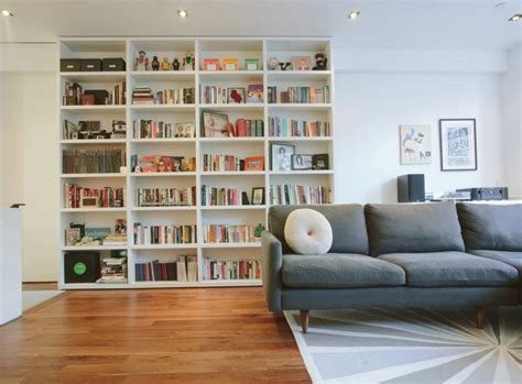 22 Interesting Ways To Add Bookshelves In The Living Room