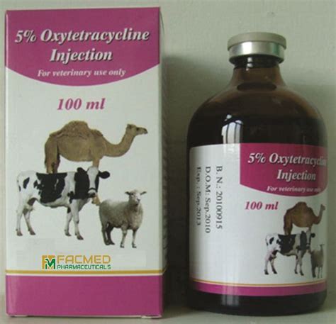 Vetrinary Oxytetracycline Injection 5 Wv Facmed Pharmaceuticals Pvt