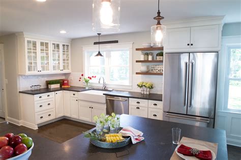 Shop stock kitchen cabinets and a variety of kitchen products online at lowes.com. Pros and Cons of Upper Kitchen Cabinets versus Open Shelves