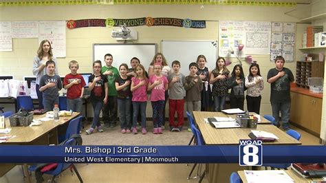 The Pledge From Mrs Bishops Class At Monmouth United West Elementary