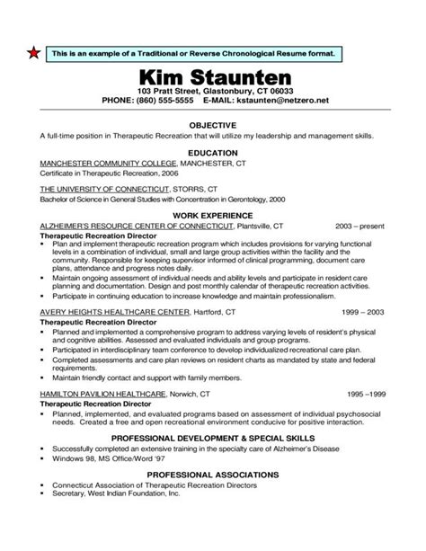 30 Chronological Resume Format Sample For Your Learning Needs