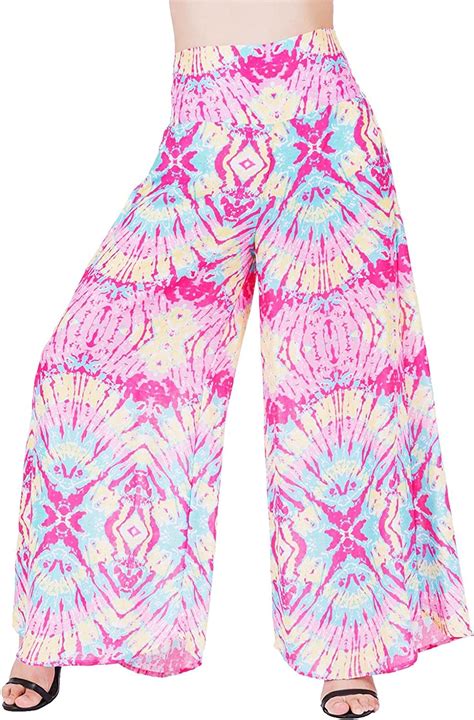 Lofbaz Womens Wide Leg Palazzo Pants Yoga Lounge Hippie