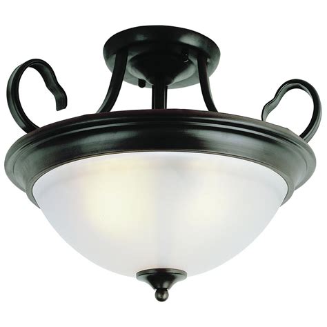 Trans Globe Lighting 3 Light Semi Flush Ceiling Fixture 210540