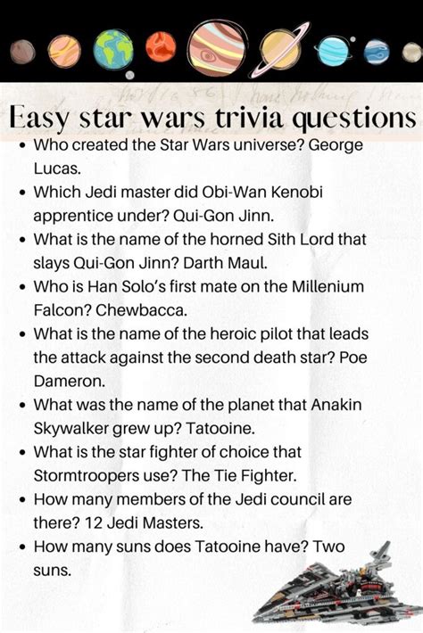 50 Best Star Wars Trivia Questions And Answers Kids N Clicks