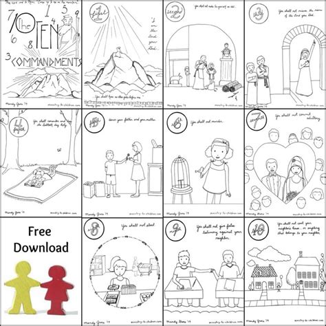 10 commandments lds coloring pages are a fun way for kids of all ages to develop creativity, focus, motor skills and color recognition. Kids love these 10 Commandments with our 100% free ...
