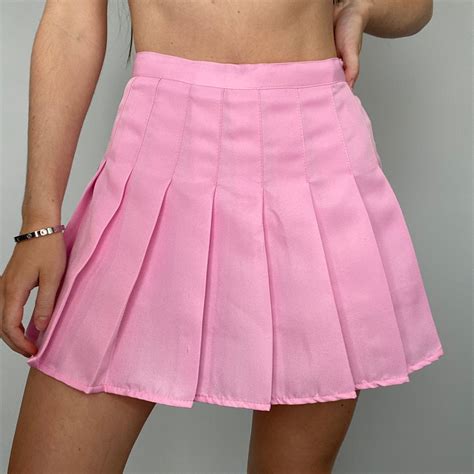 Pink Pleated Tennis Skirt Etsy