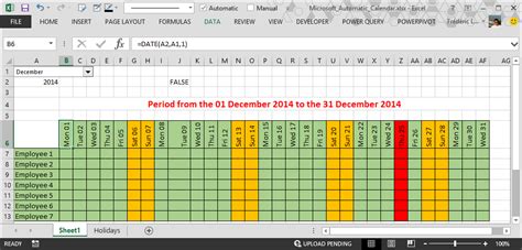 How To Create A Calendar View In Excel