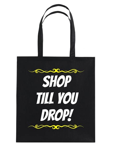 Shop Till You Drop Katoenen Tas Goedkoop
