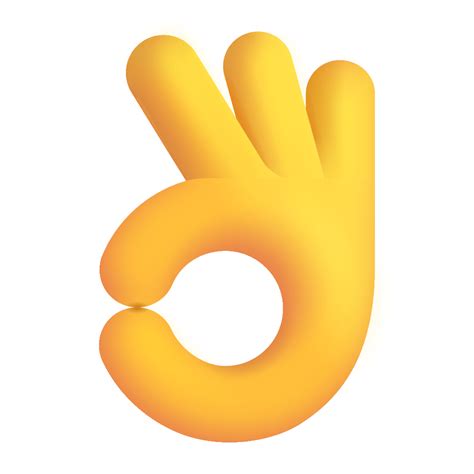 Ok Hand 3d Default Icon Fluentui Emoji 3d Iconpack Microsoft