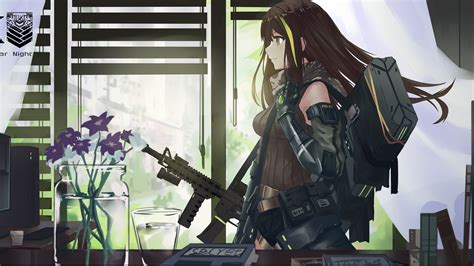 Girls Frontline M4a1 In A Room With Background Of Window