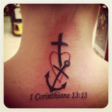 22 Best Faith Hope Love Tattoo Anchor Color Images On