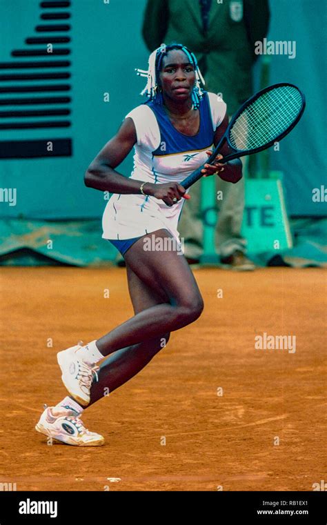 Venus Williams Usa Competing At The 1998 French Opentennis