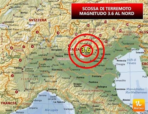 E' stata avvertita anche in alcune zone della capitale. Scossa di TERREMOTO avvertita poco fa al NORD Italia ...