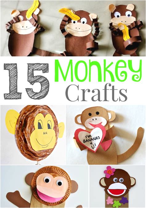 15 Wild And Fun Monkey Crafts That Kids Will Go Bananas Over