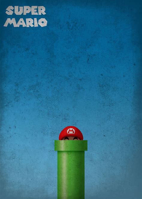 Super Mario Poster Picture Metal Print Paint By Designersen Displate