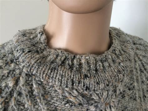 Irish Donegal Hand Loomed Thick Woolen Sweater Made In Etsy