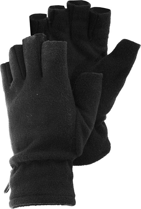 Floso Mens Fleece Fingerless Winter Gloves At Amazon Mens Clothing Store