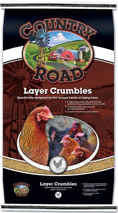 Country Road Layer Crumbles Feed 50 Lbs 2492 Animal Nutrition