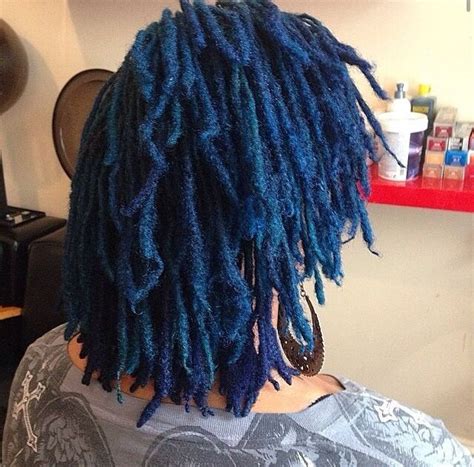 Tips of my dreads dyed red??? blue dreads tips - Google Search | Locs hairstyles, Blue ...