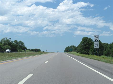 Oklahoma Interstate 240 Westbound Cross Country Roads