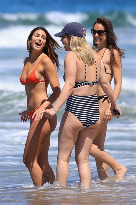 Jennifer Lahmers Sizzles On The Beach In A Sexy Orange Bikini