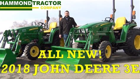 New 2018 John Deere 3e Series Youtube