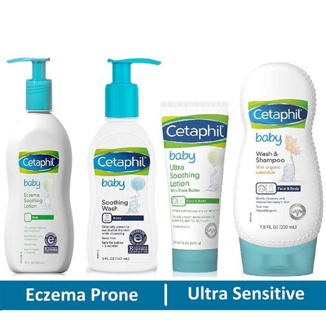 Iimono Cetaphil Baby Eczema Soothing Lotion Soothing Wash Ultra