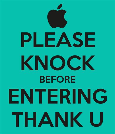 Knock Before You Enter Sign Clip Art Library