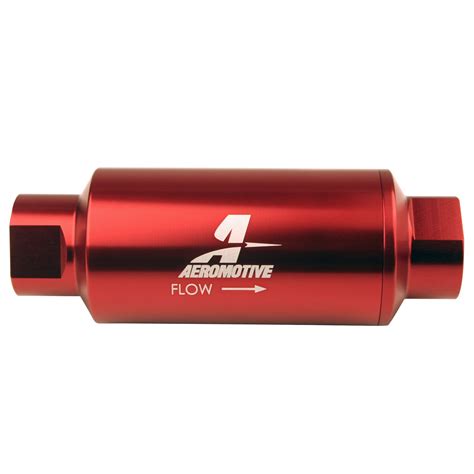 Aeromotive In Line Filter An 10 10 Micron Microglass Element Red
