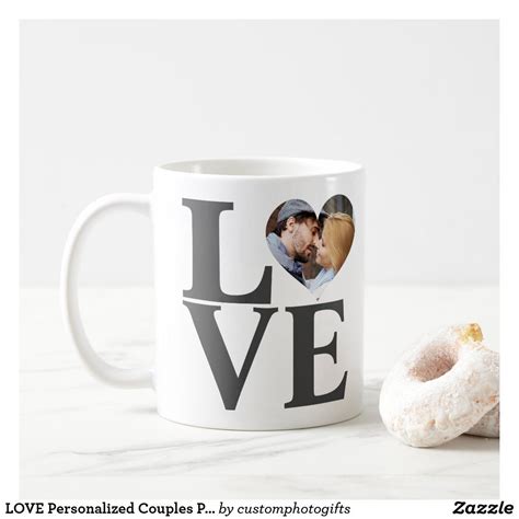 Love Personalized Couples Photo Valentines Day Coffee Mug Zazzle