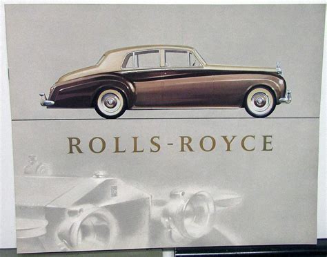 1955 1956 Rolls Royce Porfolio Brochure Silver Cloud Prestige Sales W