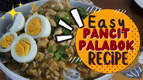 Easy Pancit Palabok Recipe Youtube