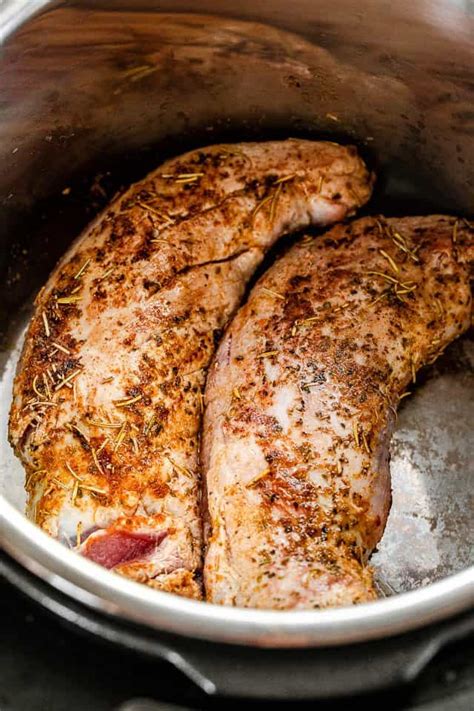 Sear the pork tenderloin, about 3 minutes each side. Instant Pot Chicken Tenderloins : Instant Pot Chicken Parm Pasta - Meal Plan Addict in 2020 ...
